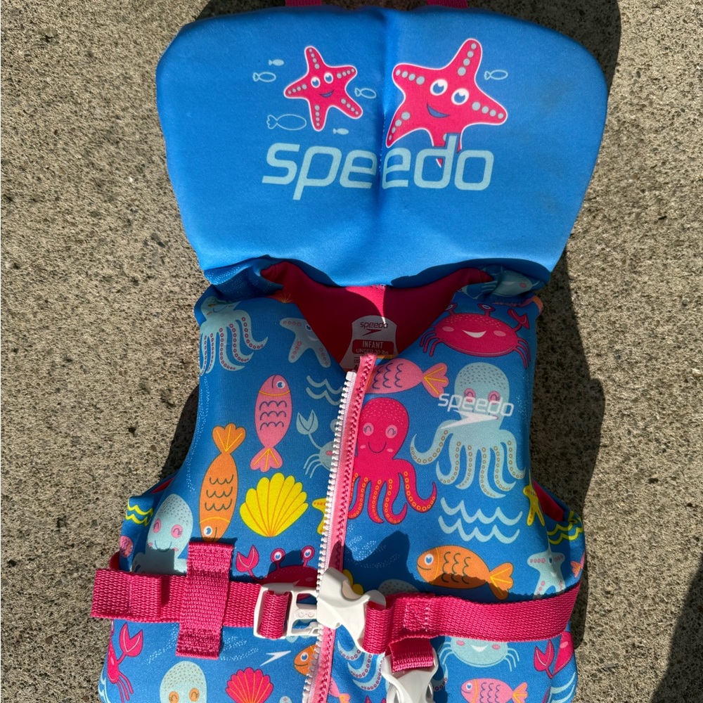 Speedo Infant Life Jacket with Sea Creatures
